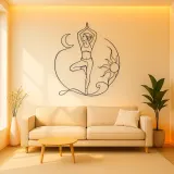 Tree Pose Balance Metal Wall Art | Yoga and Meditation Wall Decor