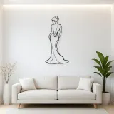Fashion Back Silhouette Metal Wall Art | Fashion Figure Wall Decor