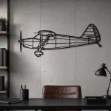 Silhouette d'avion en métal 108-2, Décoration murale en métal, Décor aéronautique, Décorateur aviateur