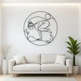 Crow Pose Balance Metal Wall Art | Yoga and Meditation Wall Decor