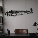 Silhouette en métal d'avion C45-H Expeditor, Décoration murale en métal, Décor aéronautique, Cadeau pour aviateur