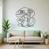 Tap Dance Rhythm Metal Wall Art | Couple Dance Wall Decor