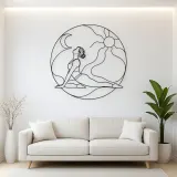 Pigeon Pose Release Metal Wall Art | Yoga and Meditation Wall Decor