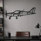Silhouette d'avion Bristell en métal, Décoration murale en métal, Décor aéronautique, Décor d'aviation