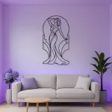 Art Deco Muse Metal Wall Art | Fashion Figure Wall Decor