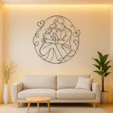 Quiet Moment Couple Metal Wall Art | Romantic Couple Decor