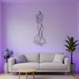 Raised Arms Figure Metal Wall Art | Feminine Figure Wall Decor