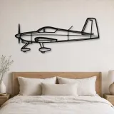 Silhouette en métal d'avion RV-7, décoration murale en métal, décoration aéronautique, décoration d'aviation