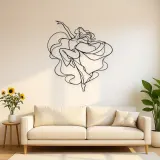 Décoration murale en métal Jazz Dance Pose | Décor mural silhouette de danse