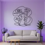 Tap Dance Rhythm Metal Wall Art | Couple Dance Wall Decor