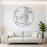Wild Thing Arc Metal Wall Art | Yoga and Meditation Wall Decor