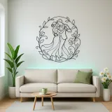 Garden Dance Pair Metal Wall Art | Romantic Couple Decor