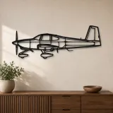 Silhouette de l'avion RV-10 en métal, décoration murale en métal, décoration aéronautique, décoration d'aviateur