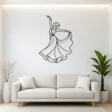 Stage Spotlight Dancer Metal Wall Art | Dance Silhouette Wall Decor