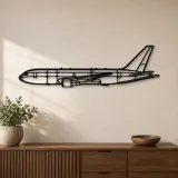 Silhouette en métal d'avion KC-46, Décoration murale en métal, Décor aéronautique, Décor d'aviation