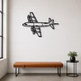 Silhouette d'avion en métal P-3C Orion Angle, décoration murale aéronautique