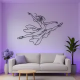 Ballet Grand Jete Metal Wall Art | Dance Silhouette Wall Decor