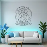 Rain Dance Couple Metal Wall Art | Romantic Couple Decor