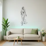 Long Glove Model Metal Wall Art | Fashion Figure Wall Decor