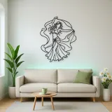 Belly Dance Silhouette Metal Wall Art | Dance Silhouette Wall Decor