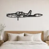 Silhouette en métal d'avion 310R Angle, décoration murale en métal, décoration aéronautique, cadeau pour pilote