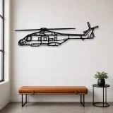 Silhouette d'avion en métal NH90 NFH, décoration murale aéronautique