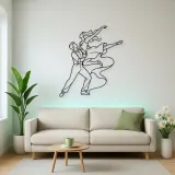 Swing Dance Lift Metal Wall Art | Couple Dance Wall Decor