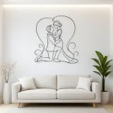 Proposal Kneel Pair Metal Wall Art | Romantic Couple Decor