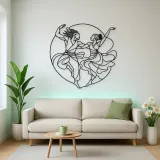African Dance Rhythm Metal Wall Art | Dance Silhouette Wall Decor