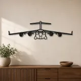 Silhouette d'avion C-17 Globemaster III en métal, Décoration murale en métal, Décor aéronautique, Décor d'aviation