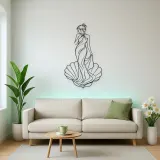 Venus Shell Pose Metal Wall Art | Classical Figure Wall Decor