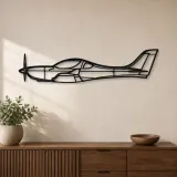 Silhouette en métal du WT9 Dynamic, Décoration murale en métal, Décor aéronautique, Décorateur aviateur