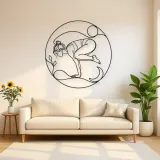 Crow Pose Balance Metal Wall Art | Yoga and Meditation Wall Decor