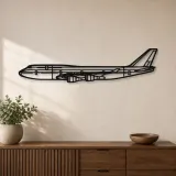 Silhouette d'avion en métal 747-800, décoration murale en métal, décoration aéronautique, cadeau pour pilote