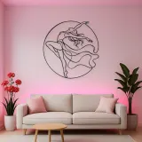Contemporary Back Arch Metal Wall Art | Dance Silhouette Wall Decor