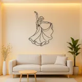 Stage Spotlight Dancer Metal Wall Art | Dance Silhouette Wall Decor