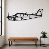 Silhouette en métal d'avion C33, Décoration murale en métal, Décor aéronautique, Cadeau pour aviateur