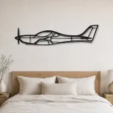 Silhouette en métal du WT9 Dynamic, Décoration murale en métal, Décor aéronautique, Décorateur aviateur