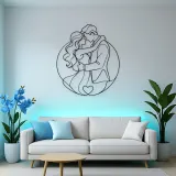 Promise Ring Couple Metal Wall Art | Romantic Couple Decor