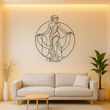 Classical Statue Muse Metal Wall Art | Classical Figure Wall Decor