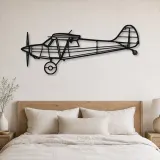Silhouette d'avion Husky A-1C en métal, Décoration murale aéronautique