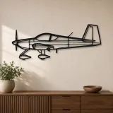 Silhouette en métal d'avion RV-14a, décoration murale en métal, décoration aéronautique, décoration d'aviation