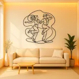 Tap Dance Rhythm Metal Wall Art | Couple Dance Wall Decor