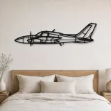 Silhouette en métal d'avion 310R, décoration murale en métal, décoration aéronautique, cadeau pour pilote