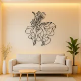 Samba Carnival Pose Metal Wall Art | Dance Silhouette Wall Decor