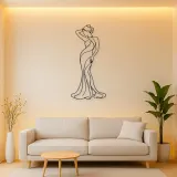 Sensual Fashion Muse Metal Wall Art | Fashion Figure Wall Decor
