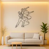Swing Dance Lift Metal Wall Art | Couple Dance Wall Decor