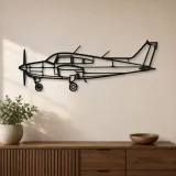 Silhouette d'avion en métal A23-24 Musketeer, Décoration murale aéronautique