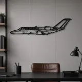 Silhouette d'avion en métal 525B CJ3, décoration murale en métal, décoration aéronautique, cadeau pour pilote
