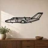 Silhouette de l'avion Citation M2 en métal, Silhouette d'avion en métal, Décoration murale aviation, Décoration aviateur
